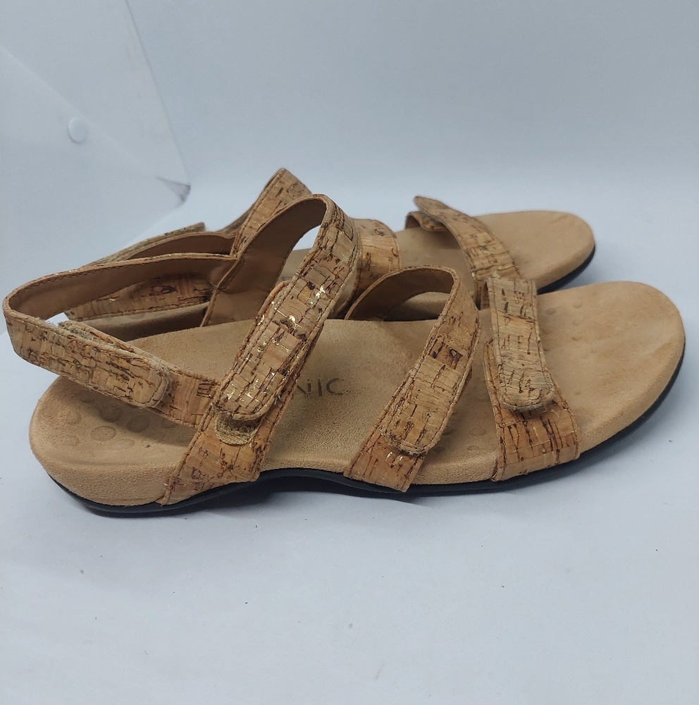 Vionic Amber Cork Sandals Womens Size 7 Adjustable Straps Comfort Casual - Picture 4 of 12